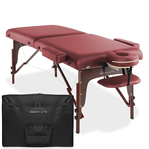 Lightweight Bi-Fold Memory Foam Massage Table with Carrying Case V532286