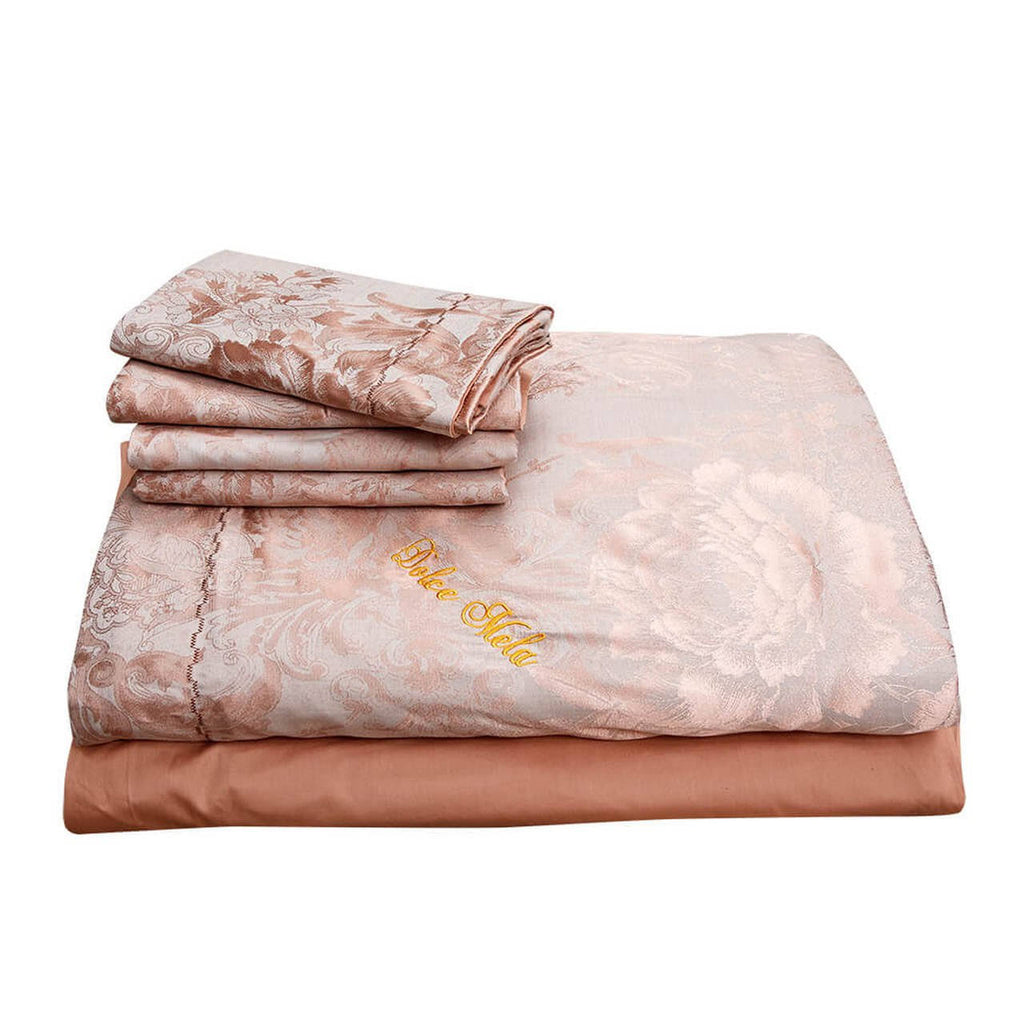 Queen Size 6 Piece Jacquard Bedding Duvet Cover Set H212