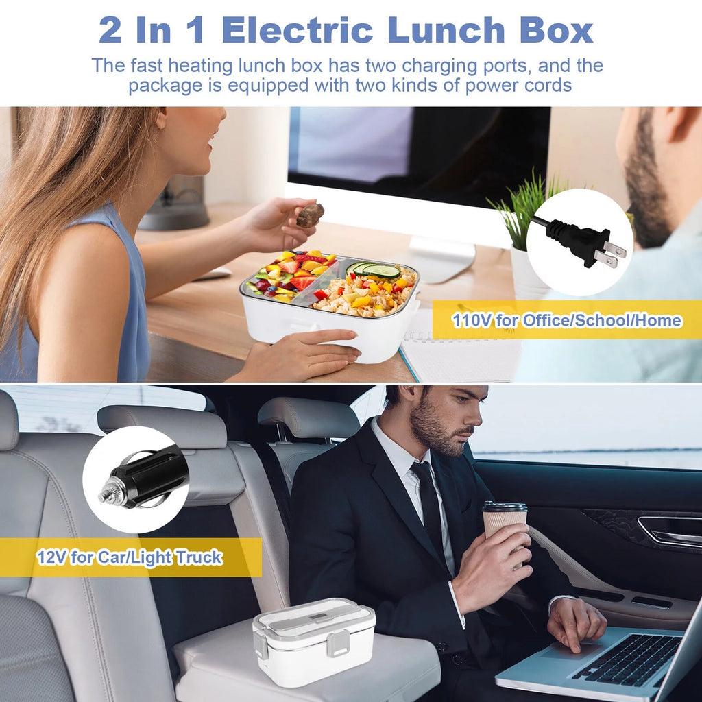 Leak Proof 1.8L Electric Heating Lunch Box with Carry Bag U335237