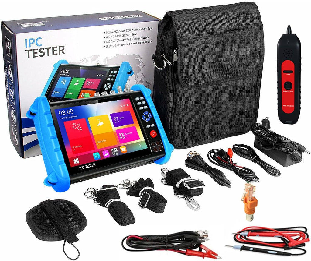 7-inch IPS Touch Screen CCTV Camera Tester with HD-TVI HD-CVI AHD SDI IP Camera Support POE WiFi 4K H.265 HDMI G51579