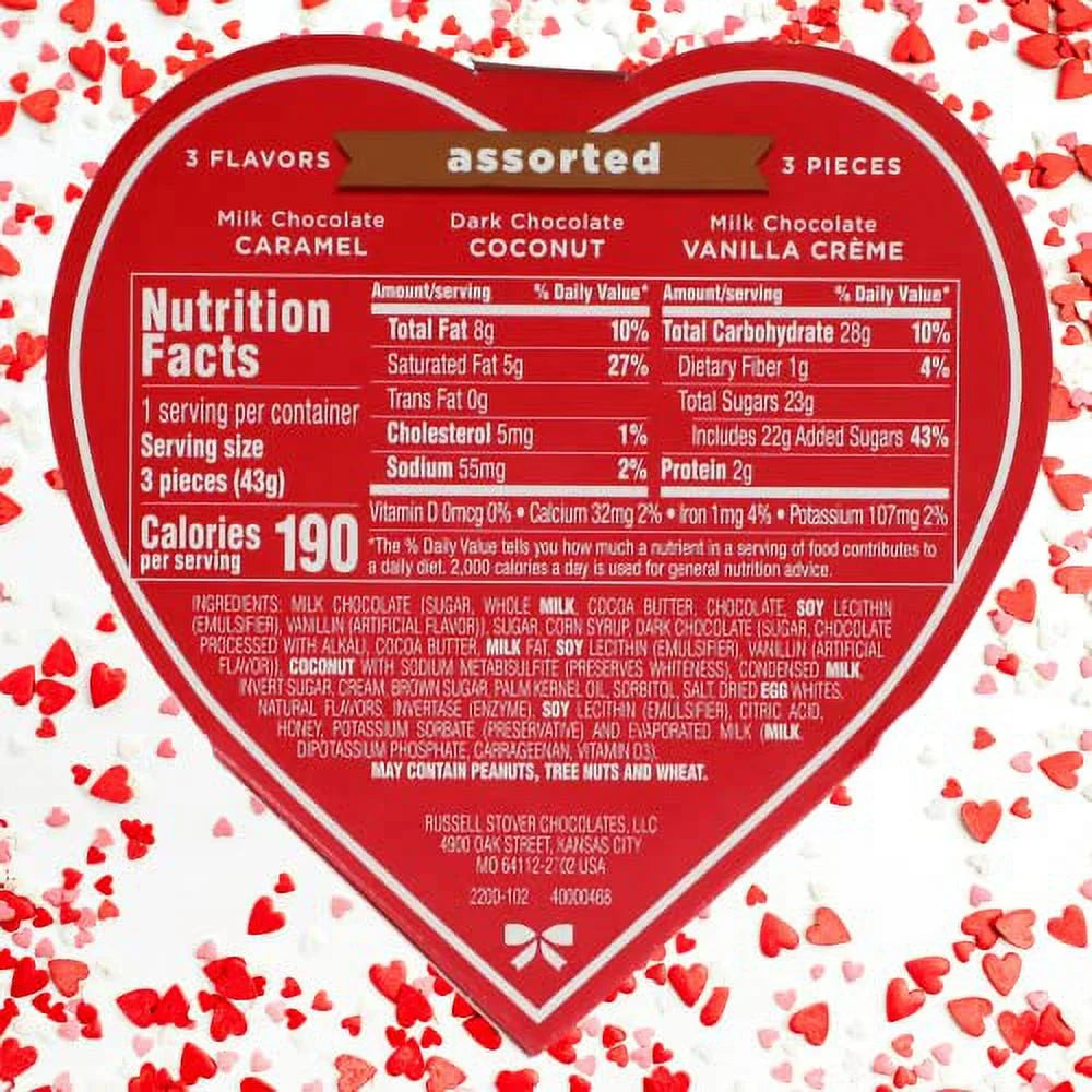 Heart Shaped Chocolate Gift Boxes Set Of 4 P6169