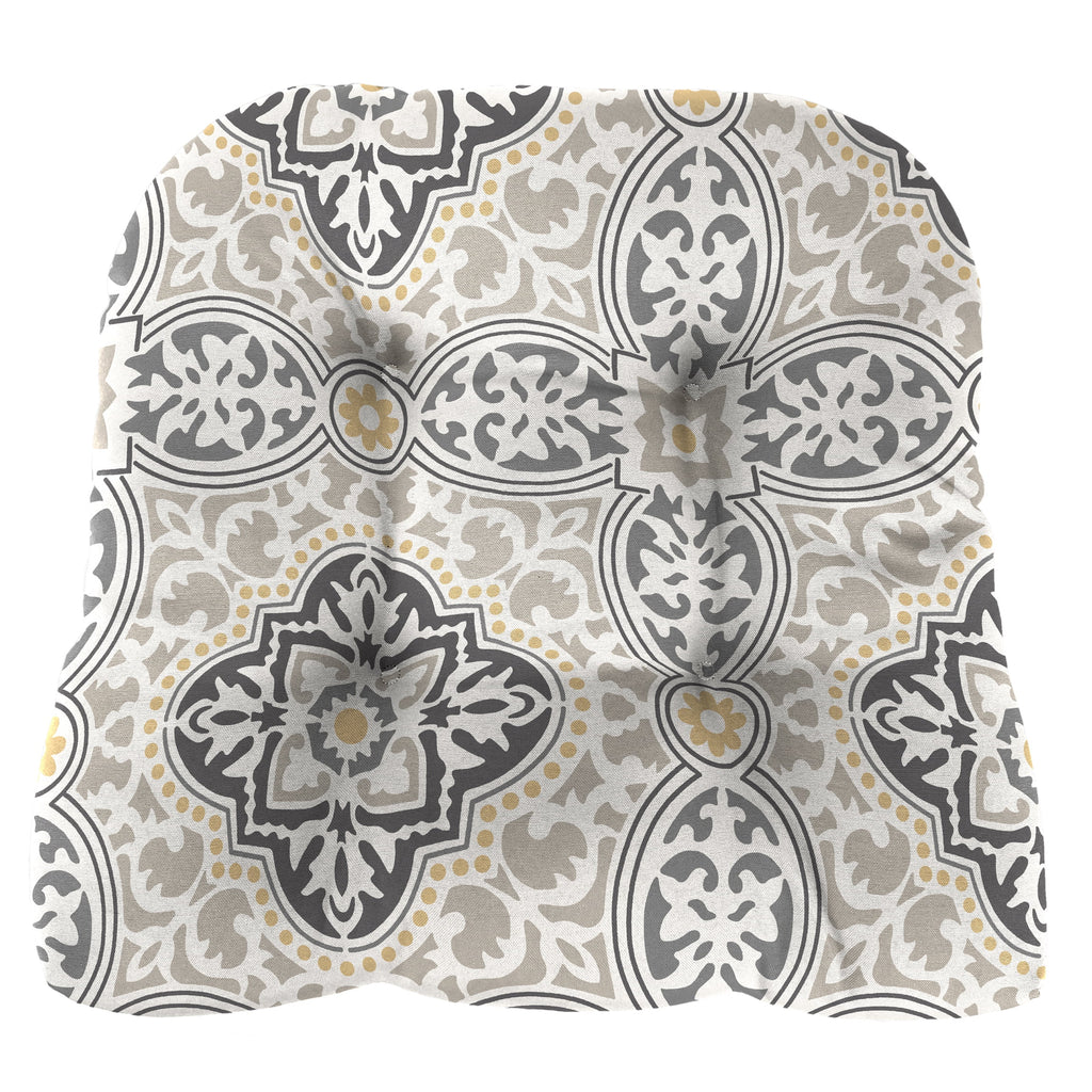 3-Piece Grey Tufted Outdoor Cushion Set F220885