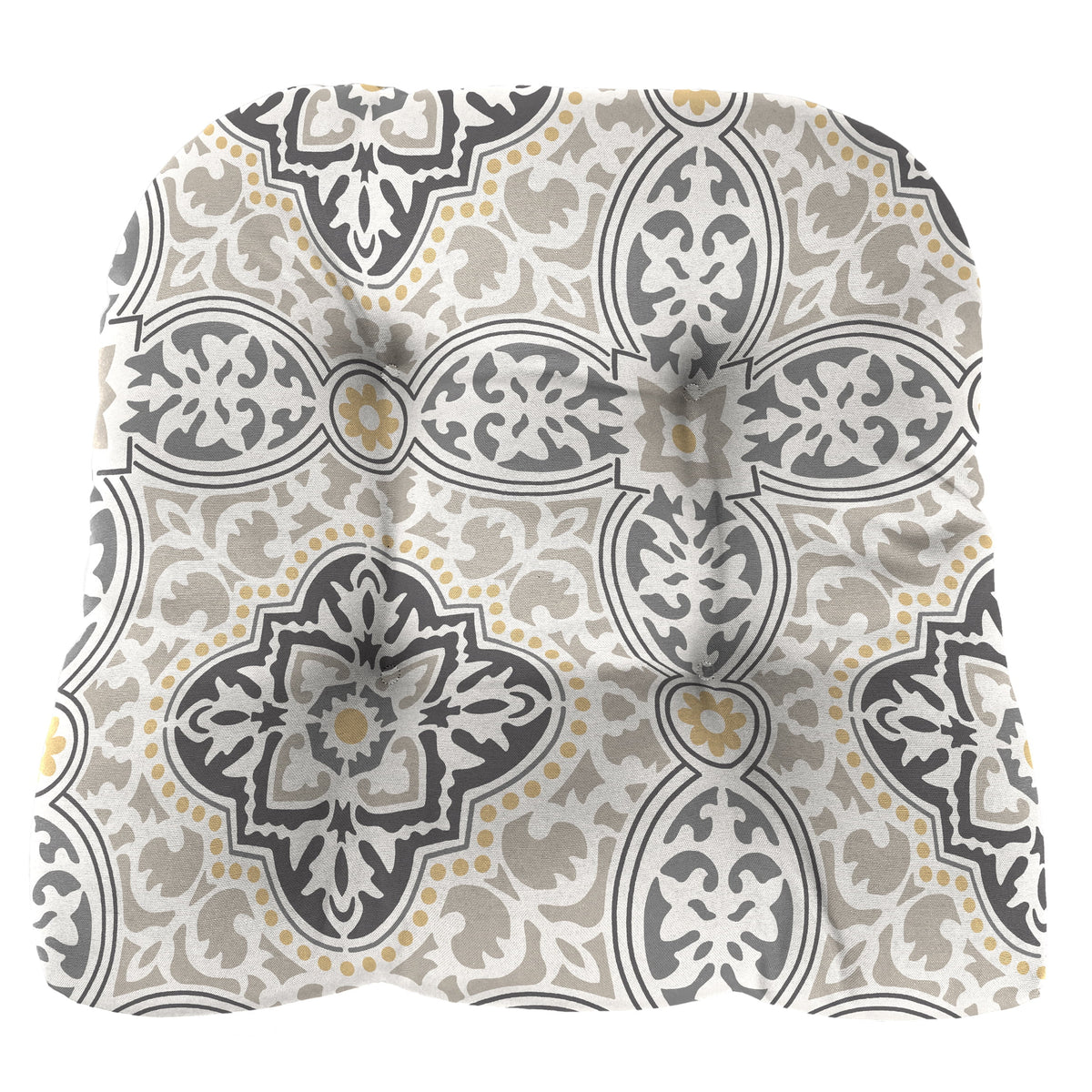 3-Piece Grey Tufted Outdoor Cushion Set F220885