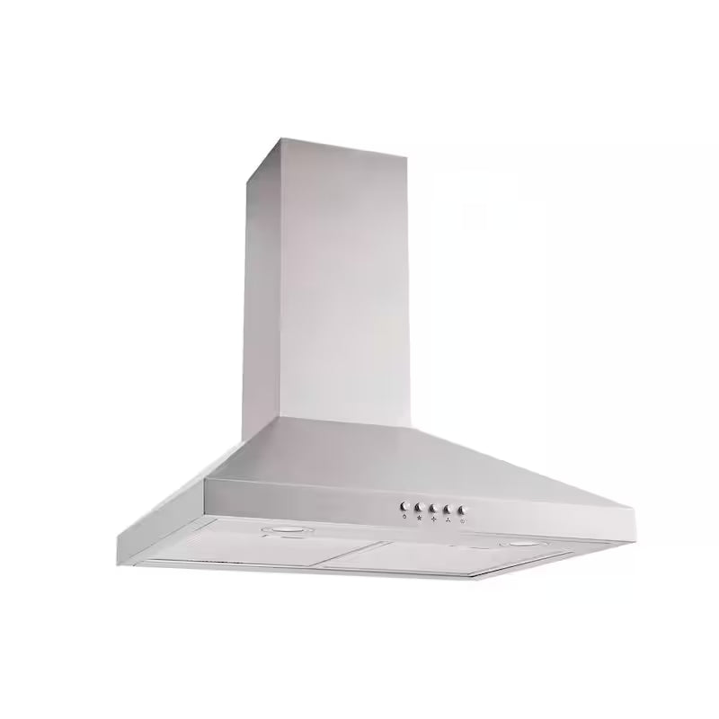 30 in. 350CFM Convertible Pyramid Wall Mount Range Hood in Stainless Steel Q41853