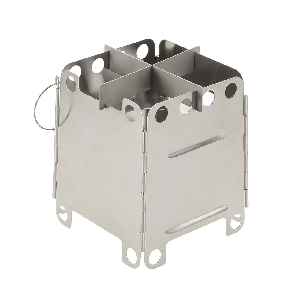 Stainless Steel Portable Folding Wood Stove I757943