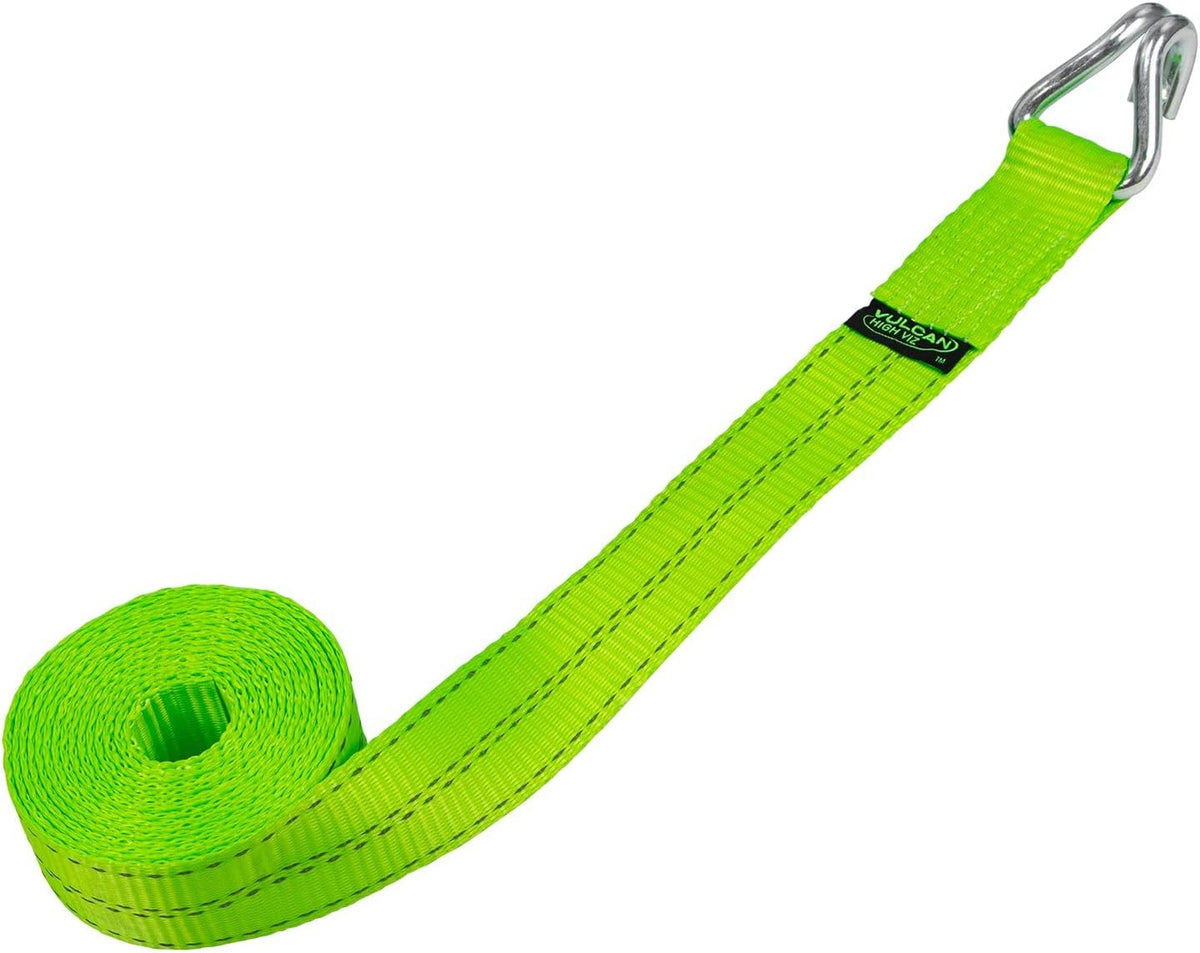 2 Inch x 15 Foot 4 Pack Winch Strap with Heavy Wire Hook J68834