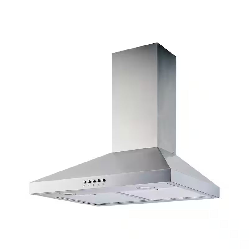30 in. 350CFM Convertible Pyramid Wall Mount Range Hood in Stainless Steel Q41853