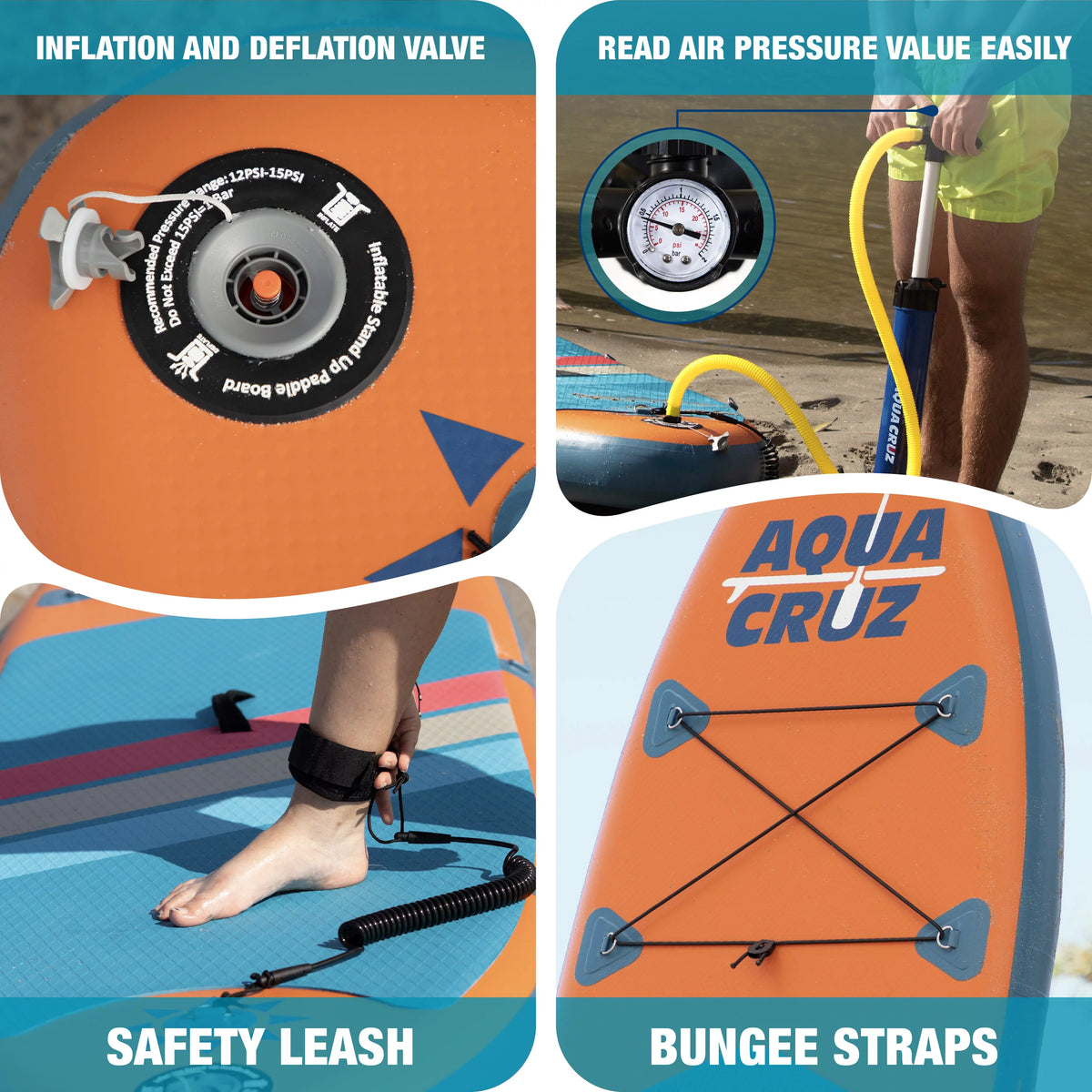 9 ft. Inflatable Stand Up Paddle Board Set T70333