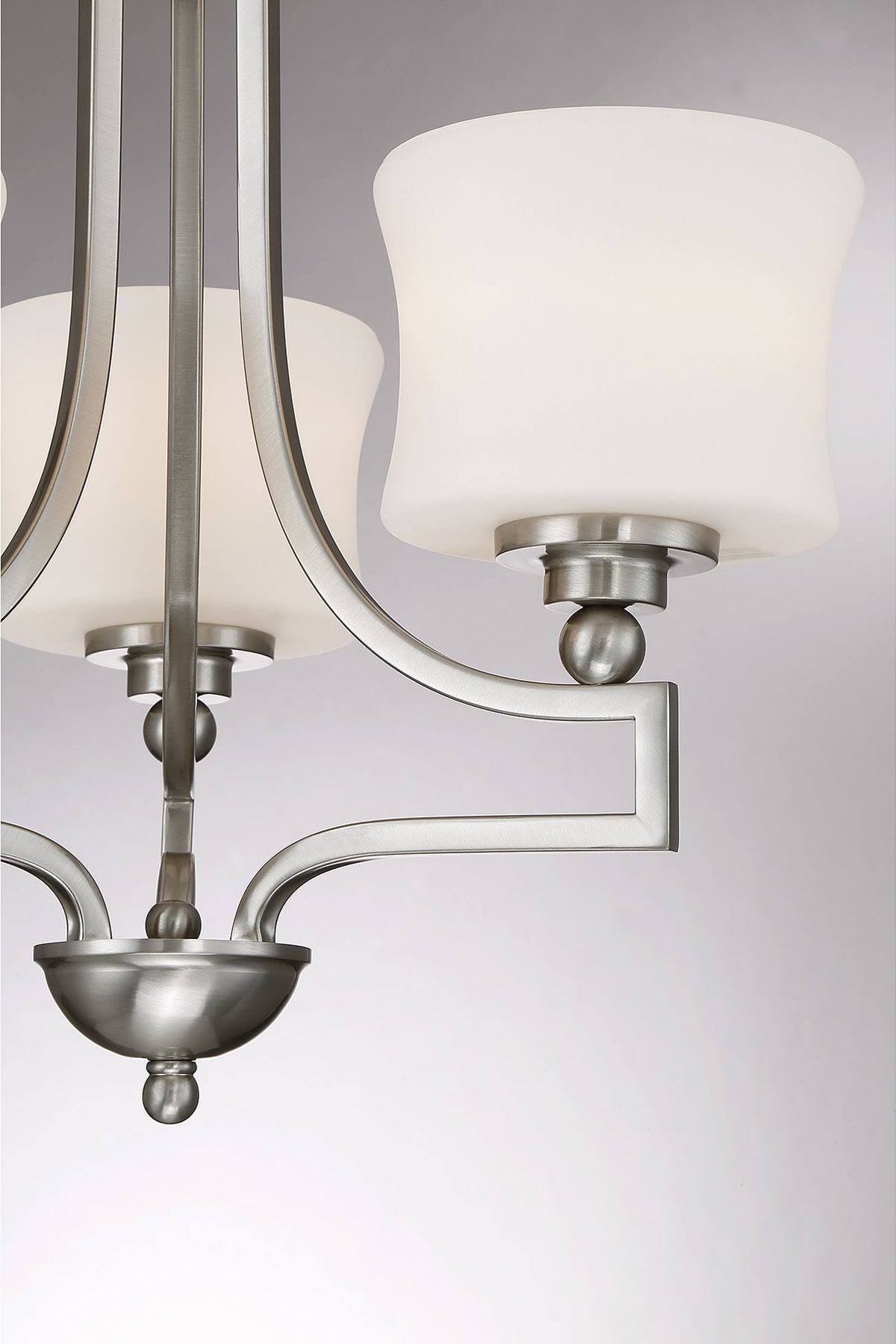 Satin Nickel 3 Light Semi Flush A733755