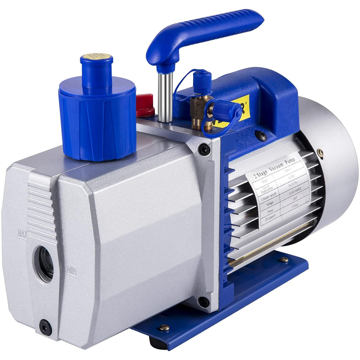 9 CFM 1 HP Single Stage Air Conditioning Vacuum Pump 110V 5PA Rotary Vane Vacuum Pump S7716