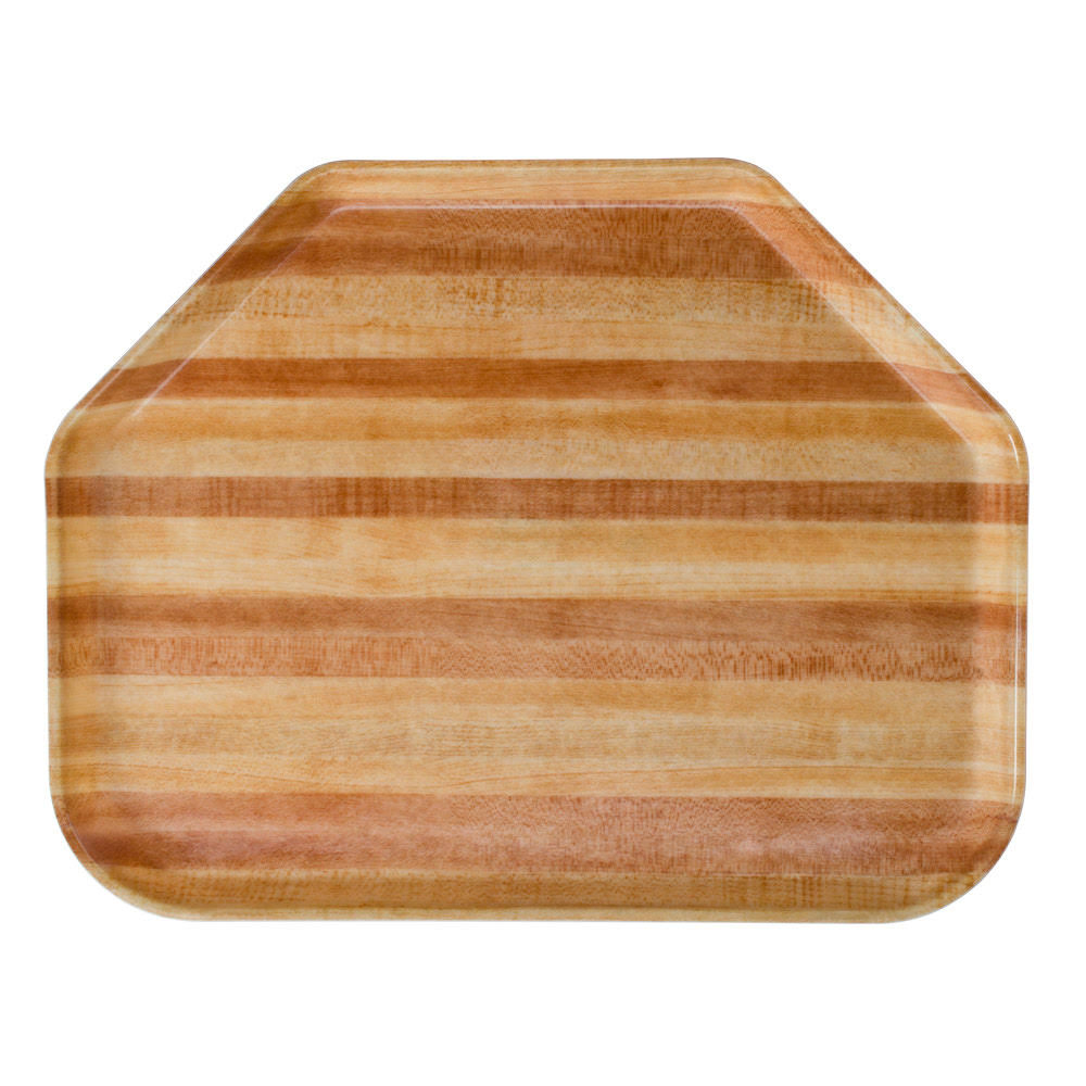 14x22 x 22x22 Trapezoid Tray, Case of 12, Light Butcher Block U910087