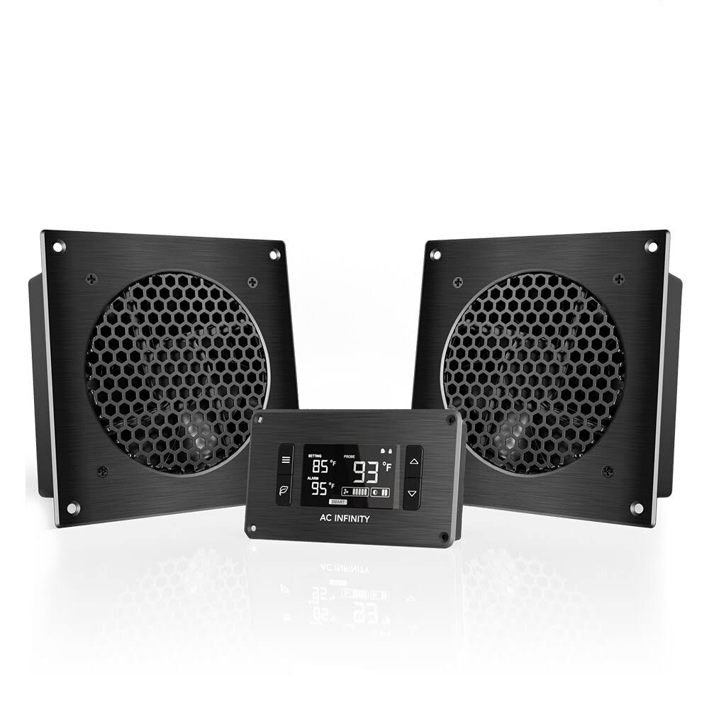 Quiet Cooling Dual-Fan System with Thermostat Control E976