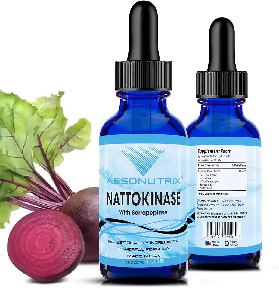 Nattokinase with Serrapeptase 390 mg Liquid B190