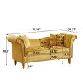 Velvet U Shape Backrest Sofa with Storage J6829