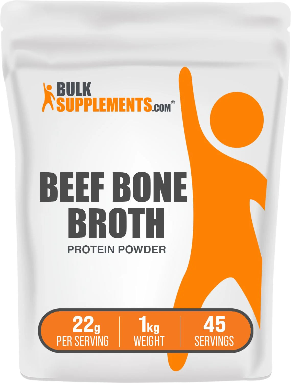 Unflavored Gluten Free Dairy Free Beef Bone Broth Protein Powder 1 Kilogram V17055