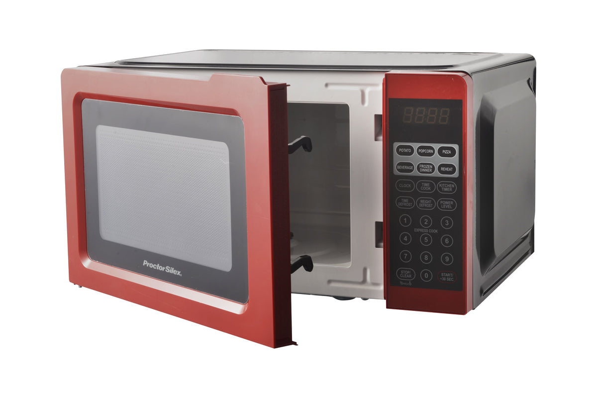 Red Digital Microwave Oven V8838