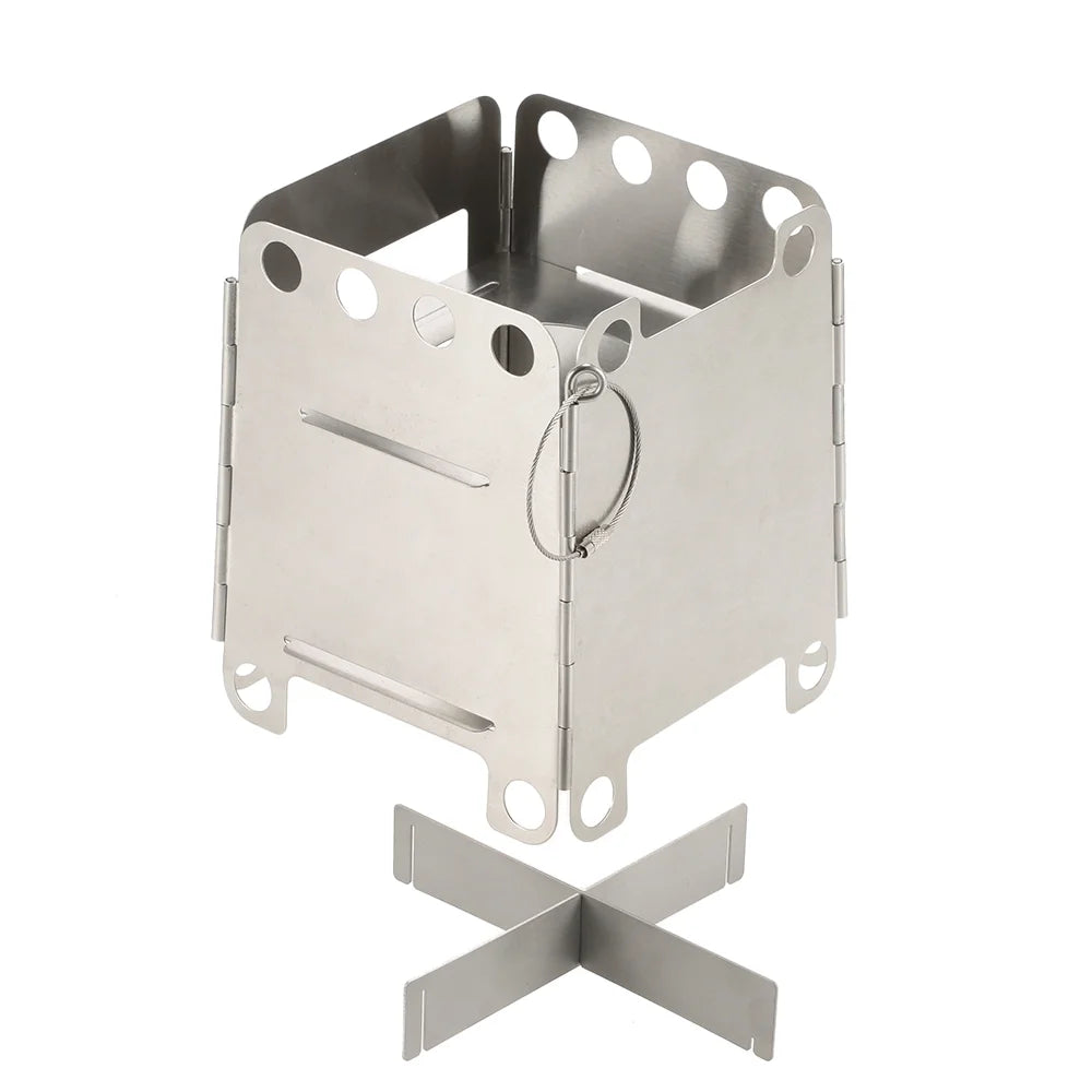 Stainless Steel Portable Folding Wood Stove I757943