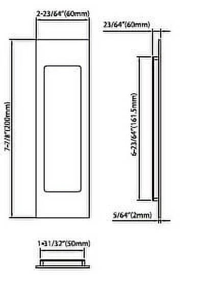 Stainless Steel Pocket Door Lock D73180