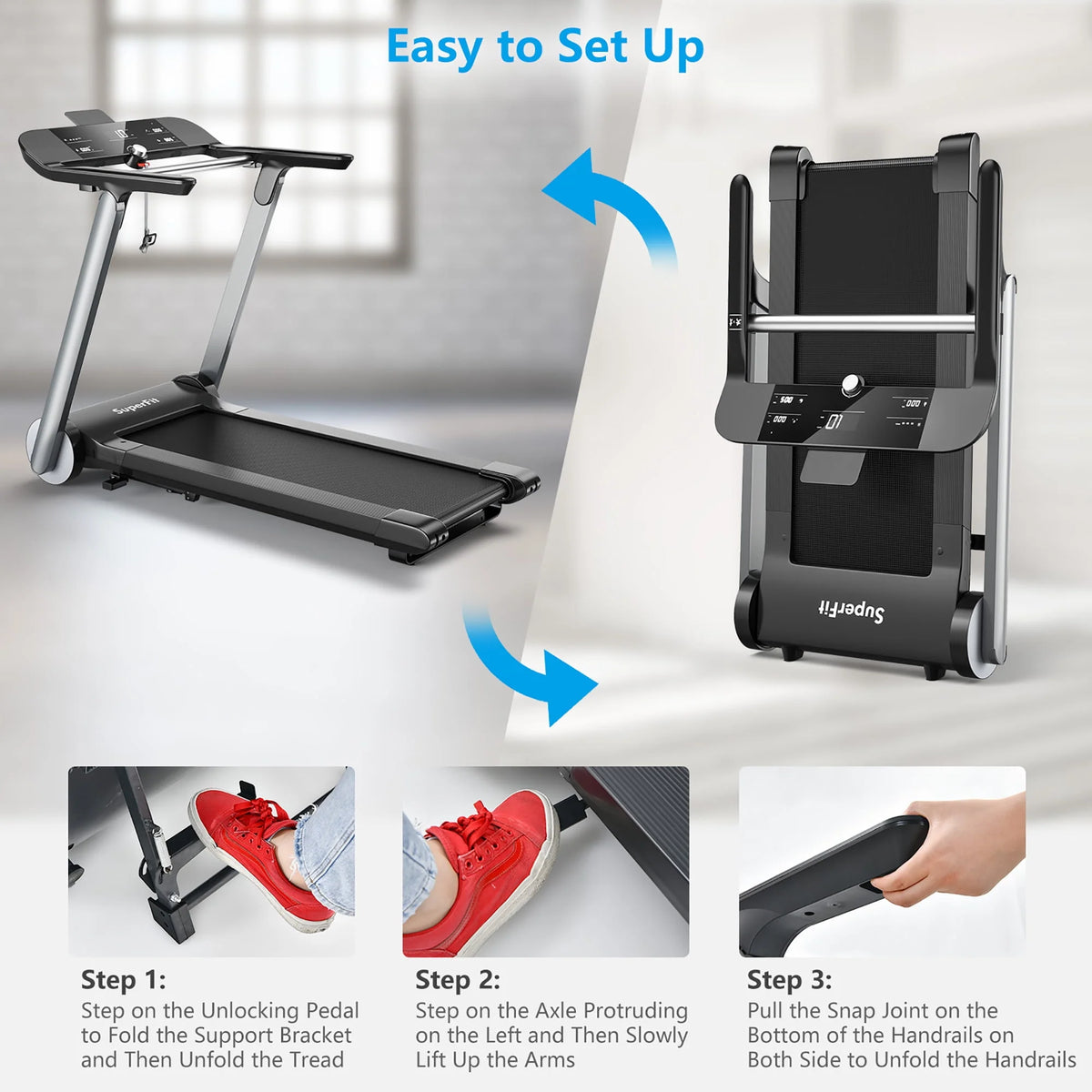 Folding Electric Treadmill F5979