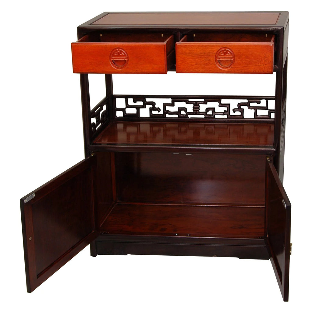 Rosewood Display Cabinet T523