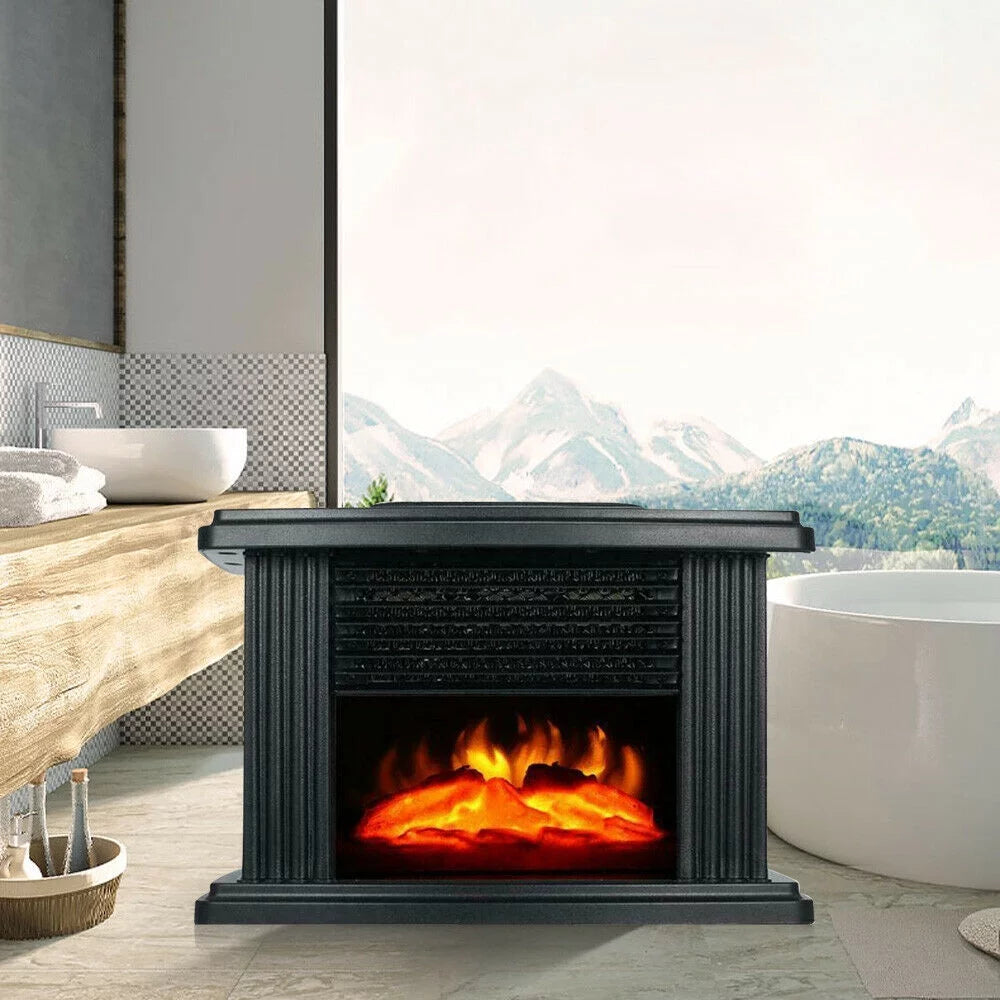 1000W Mini Electric Fireplace Stove Heater H74410