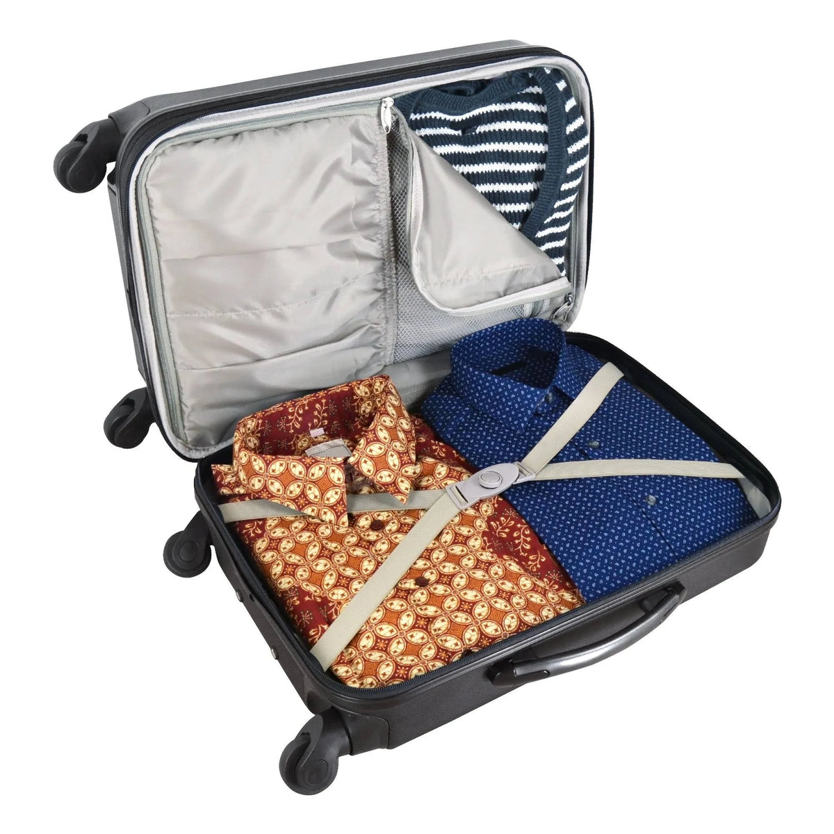 Red Two-Tone Spinner Hardcase Carry-On D735288