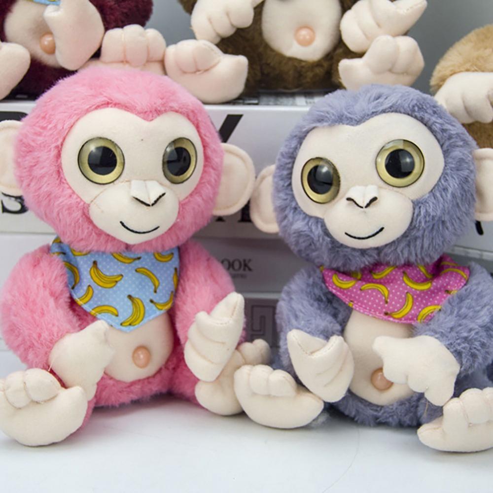 Talking Monkey Repeats What You Say Nodding Electric Interactive Animated Toy Speaking Plush Buddy, 7 Inch F2740