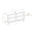 56" 4-Drawer Modern Bedroom Dresser C335